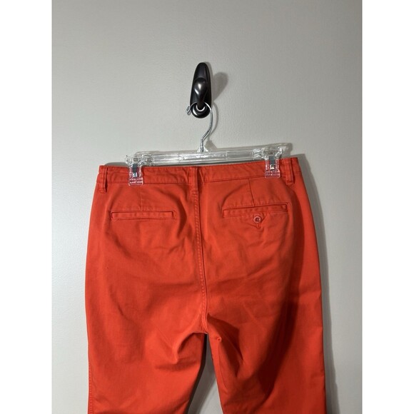 Lauren Ralph Lauren Jeans Size 6Womens Orange Stretch Mid Rise Straight Ankle - Picture 13 of 14